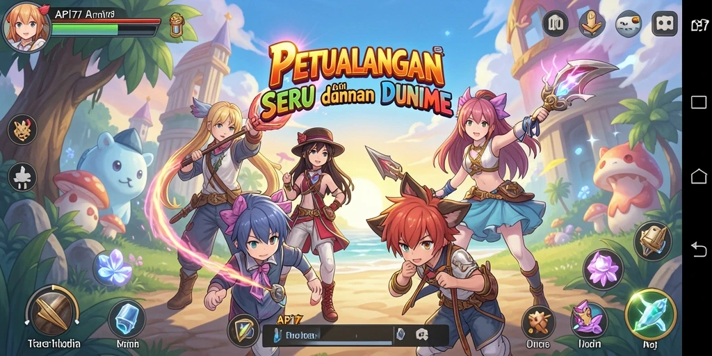 Tampilan menakjubkan dari gameplay API77 di dunia Anime.