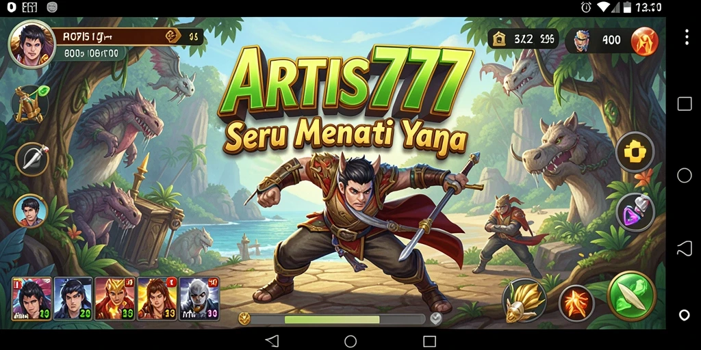 Screenshot gameplay yang menampilkan aksi mendebarkan di ARTIS777.