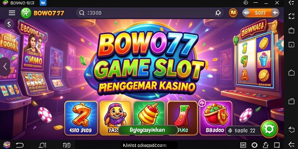 Screenshot gameplay BOWO77 menampilkan mesin Slot yang mengasyikkan.