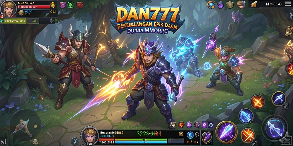Tangkapan layar gameplay yang menggambarkan pertarungan epik di DAN777.