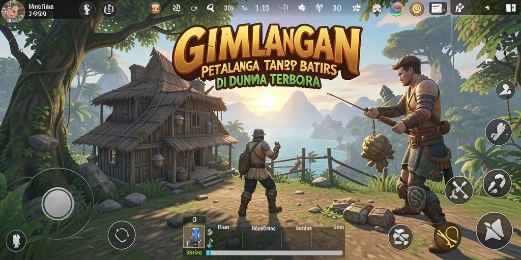 Screenshot gameplay GIM999 menampilkan petualangan dunia terbuka yang mendebarkan.
