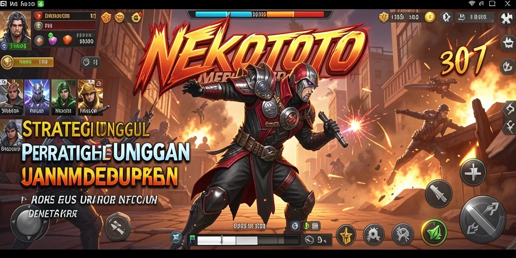 Tampilan gameplay NEKOTOTO yang menegangkan dan strategis.