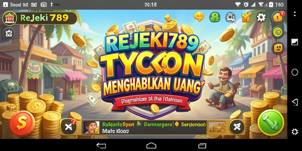 Screenshot utama REJEKI789 menampilkan gameplay seru dalam membangun bisnis.