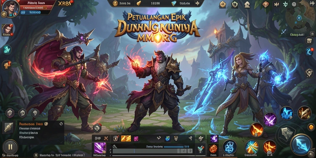 Gameplay menarik dari XR88 dengan pertempuran MMORPG yang mendebarkan.